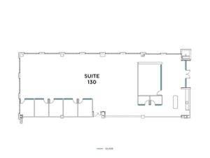 Flex+ floor plan for 4840 Eastgate Mall, suite 130 in San Diego, CA.