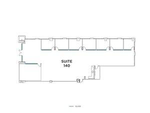 Flex+ floor plan for 4840 Eastgate Mall, suite 140 in San Diego, CA.