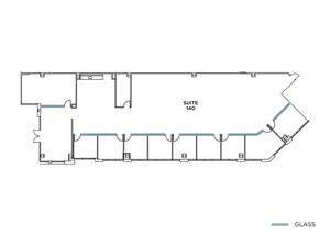 Flex+ floor plan for 3580 Carmel Mountain Road, suite 140 in San Diego, CA
