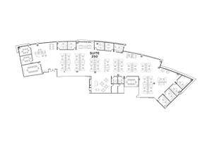 Flex+ floorplan for 3580 Carmel Mountain Road, suite 250 in San Diego, CA.