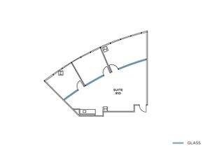 Flex+ floor plan for 9255 Towne Centre Drive, suite 810 in San Diego, CA
