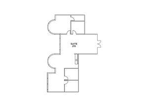 Flex+ floorplan for 4350 Executive Drive, suite 215 in San Diego, CA.