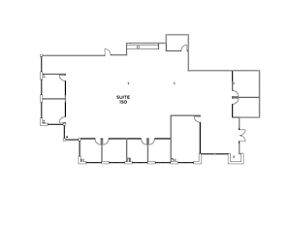 Flex+ floorplan for 10590 West Ocean Air, suite 150 in San Diego, CA.