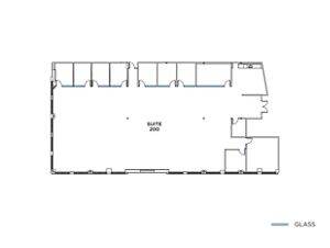 Flex+ floor plan for 400 N. McCarthy Blvd, suite 200 in Milpitas, CA
