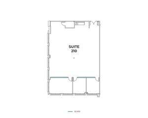 Flex+ floor plan for 860 N McCarthy Blvd, suite 210 in Silicon Valley, CA.