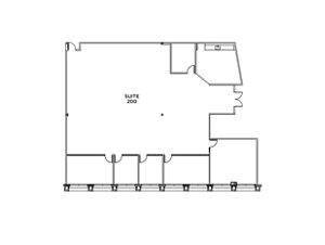 Flex+ floor plan for 880 N. McCarthy Blvd, suite 200 in Milpitas, CA