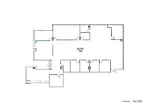 Flex+ floor plan for 2755 Great America Way, suite 155 in Santa Clara, CA