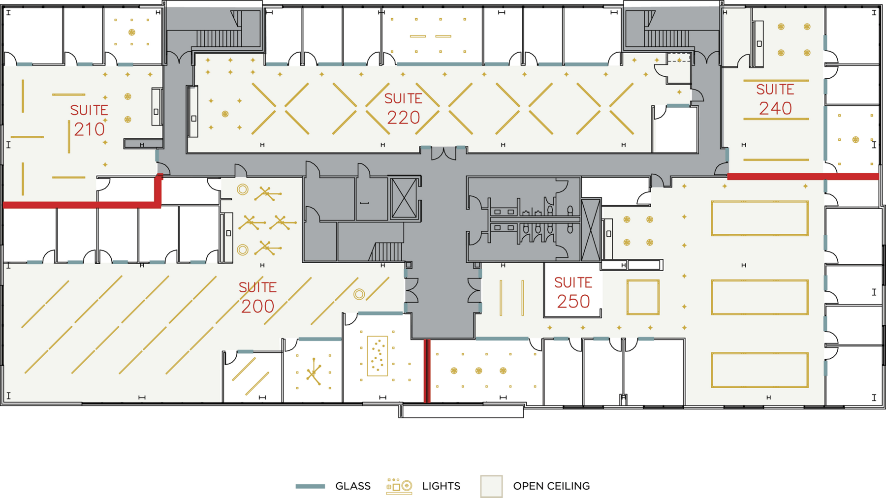 Flex+ Floorplan for 100 Progress, suite 240 in Irvine, CA.