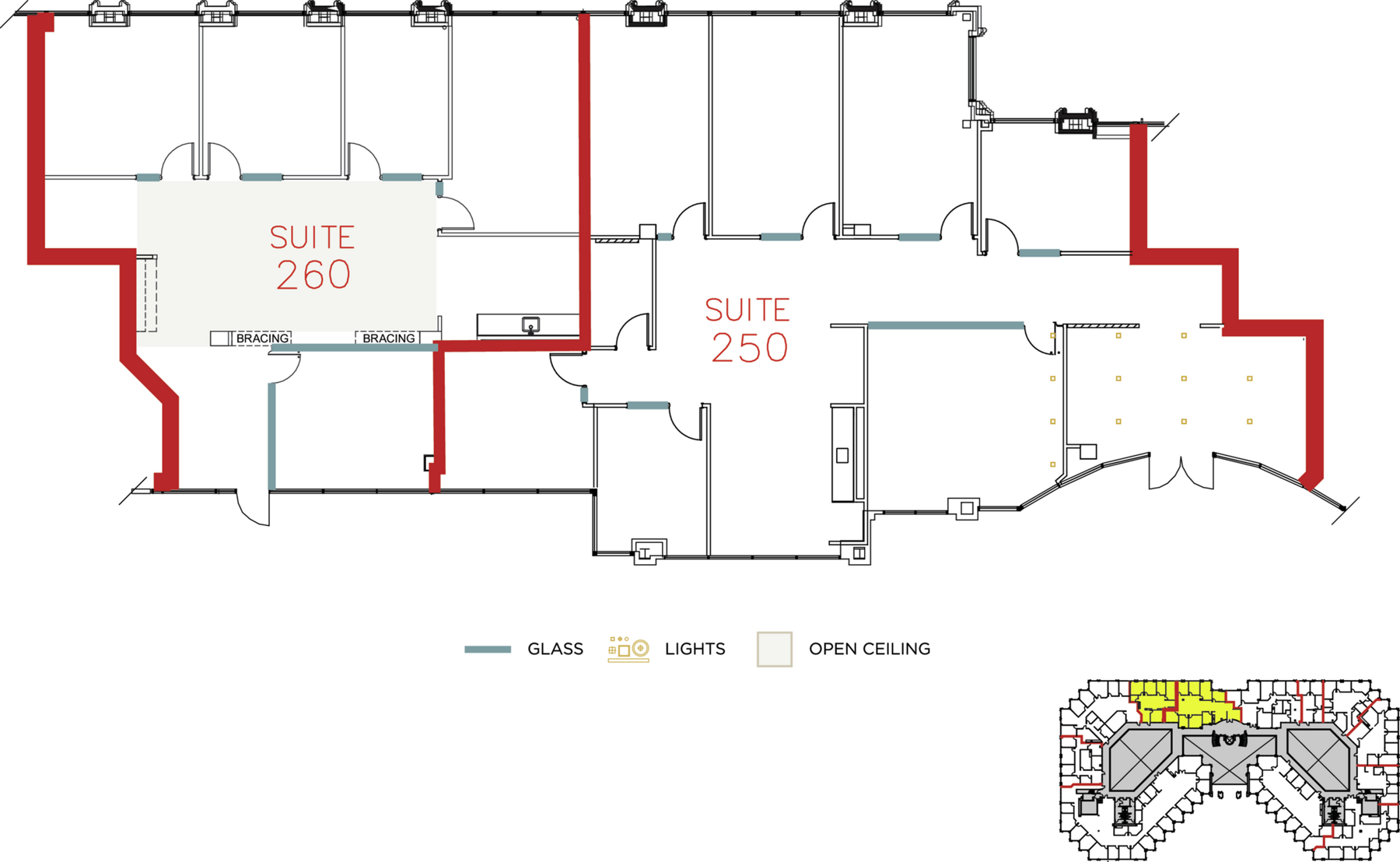 Flex+ floor plan for 23 Corporate Plaza, suite 250 in Newport Beach, CA.