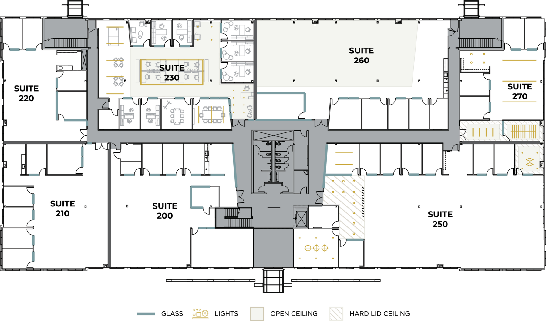 Flex+ floorplan for 15440 Laguna Canyon Rd, suite 200 in Irvine, CA.