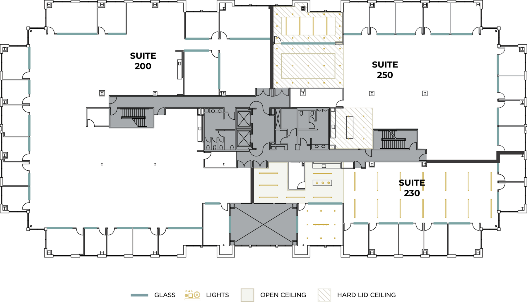 Flex+ floor plan for 10590 West Ocean Air Drive, suite 2301 in San Diego, CA.