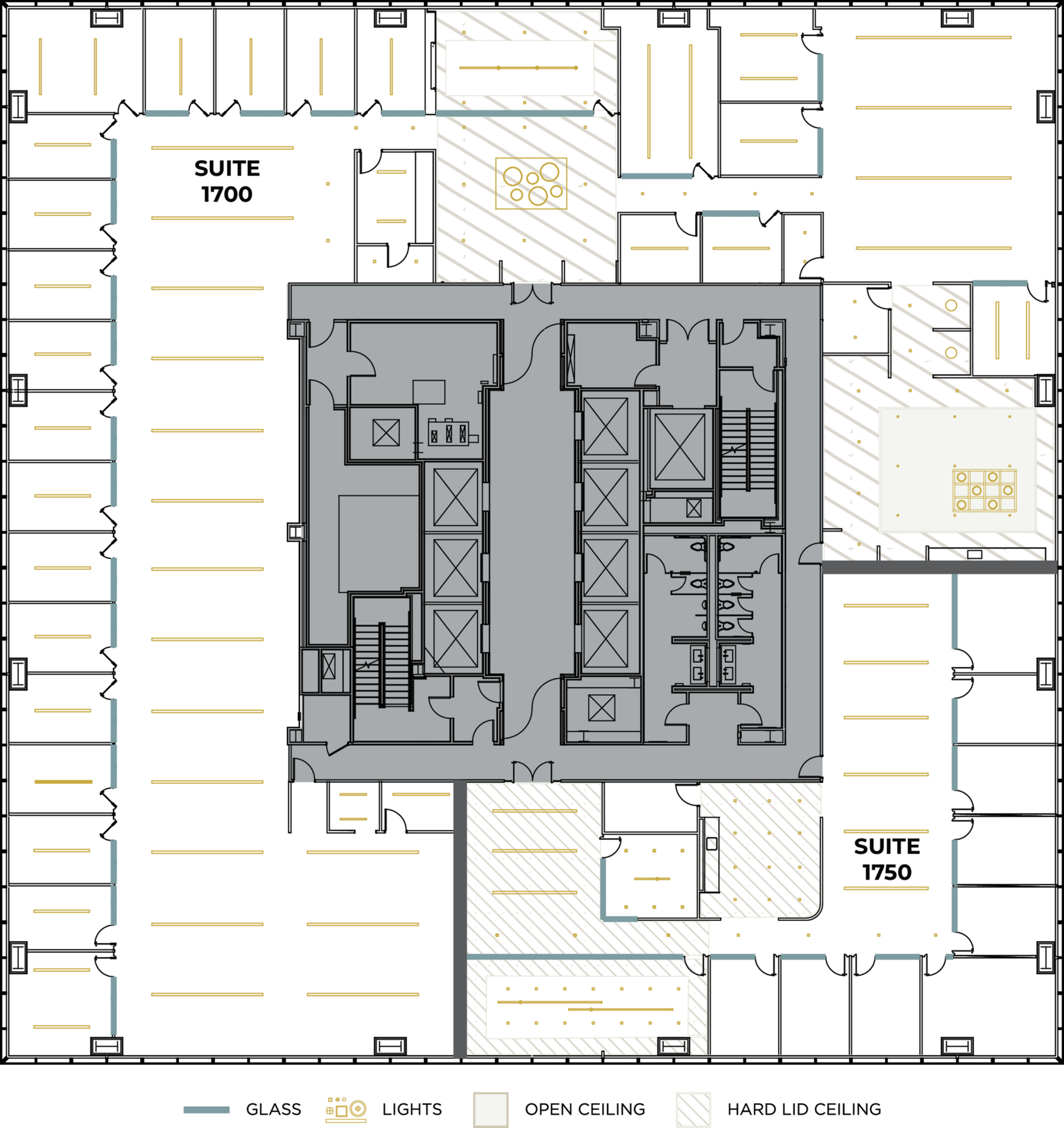 Flex+ floor plan for 200 Spectrum Center Drive, suite 1750 in Irvine, CA