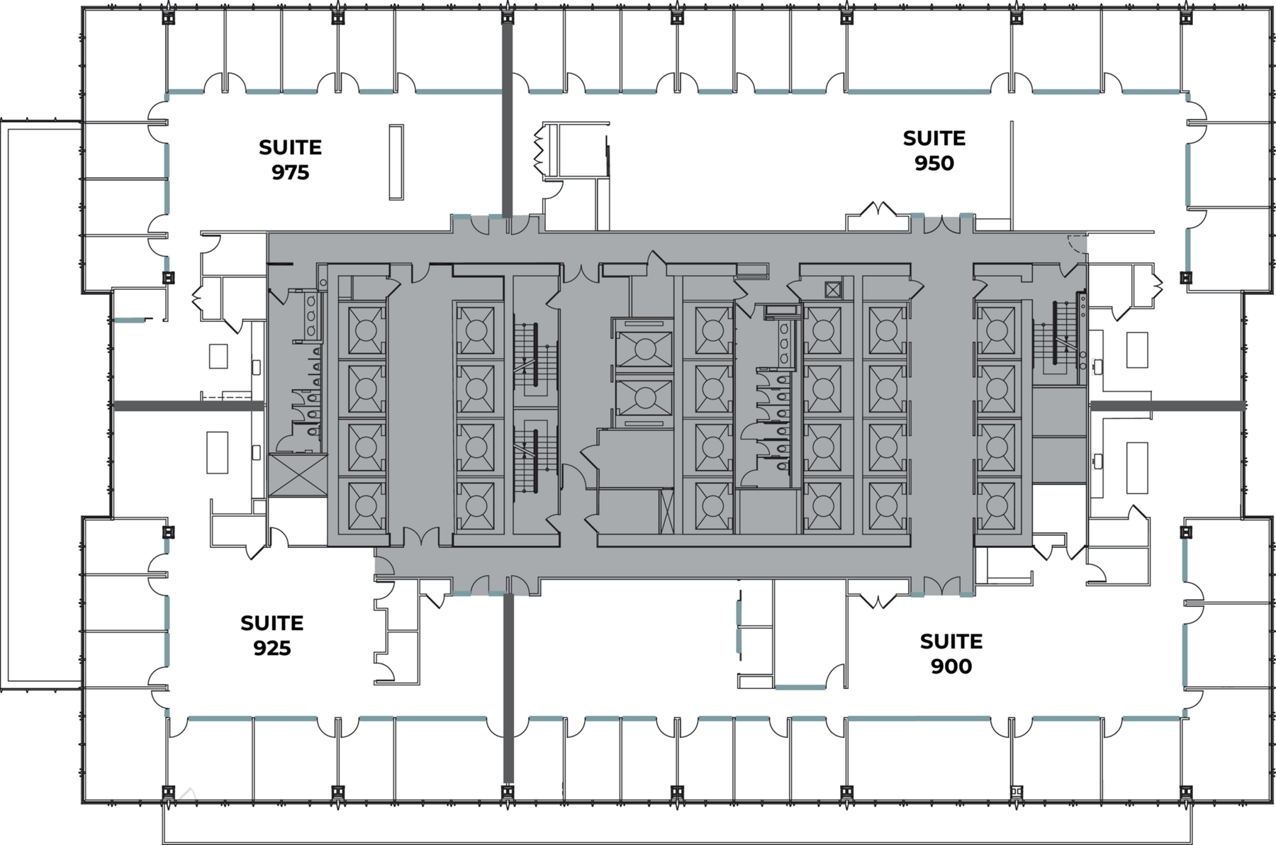 Flex+ floor plan for 300 North La Salle, Suite 900 in Chicago, IL.