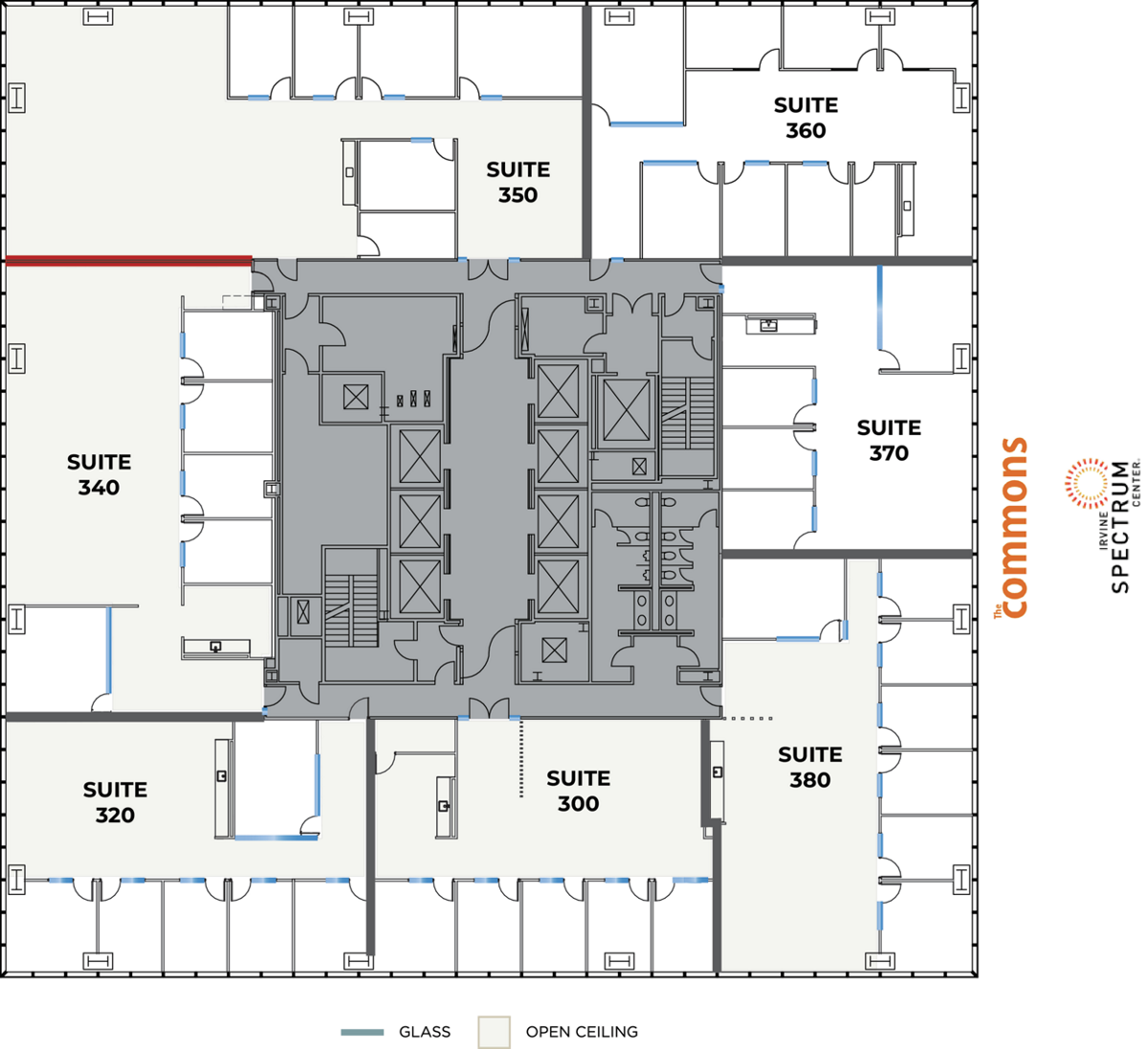 Flex+ floor plan for 400 Spectrum Center Drive, suite 320 in Irvine, CA