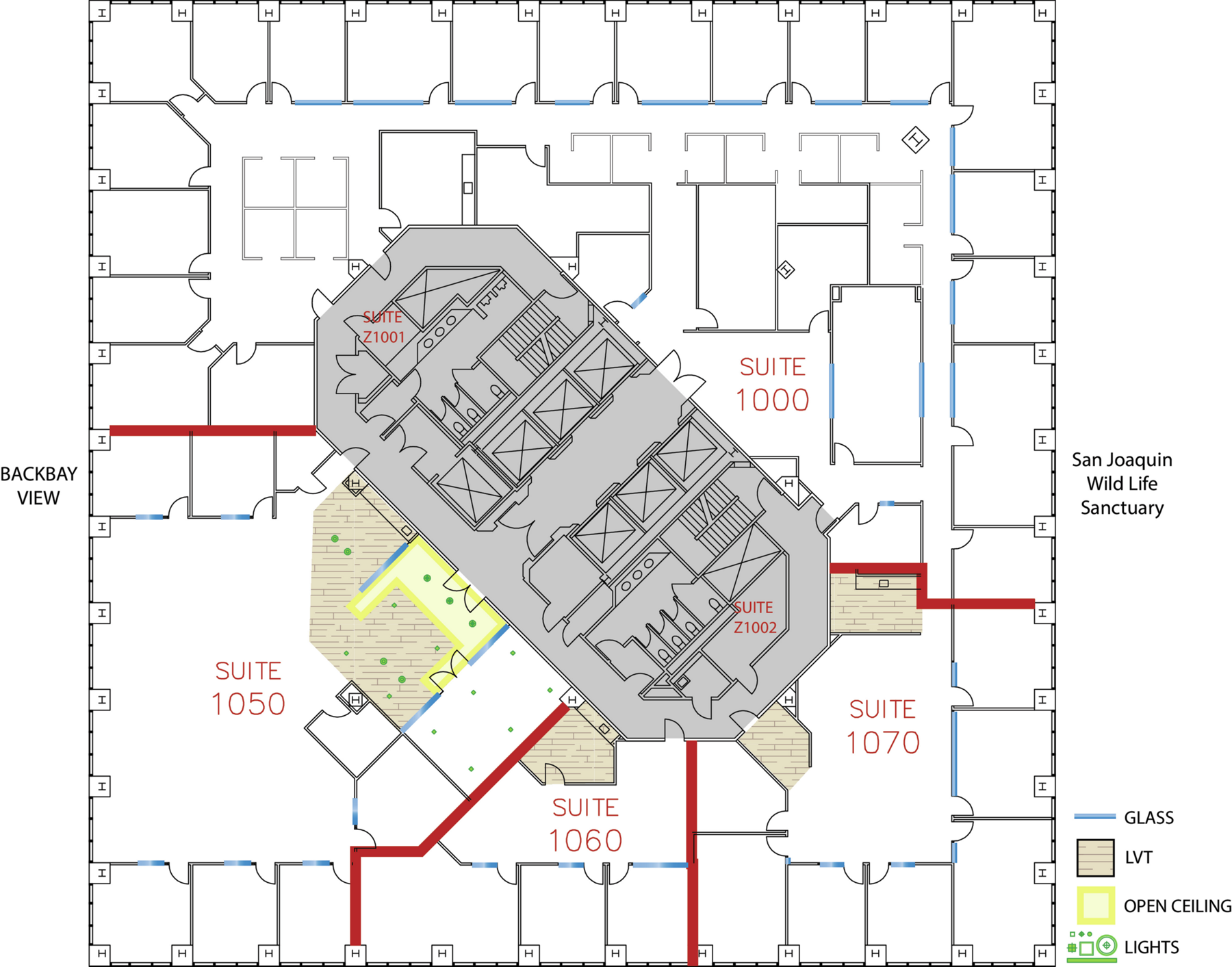 Floorplan for Flex+ Suite 1050 at 19800 MacArthur Blvd in Irvine, CA.