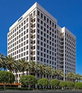 Office building cover image for the Irvine Company Office Properties Proposal document.