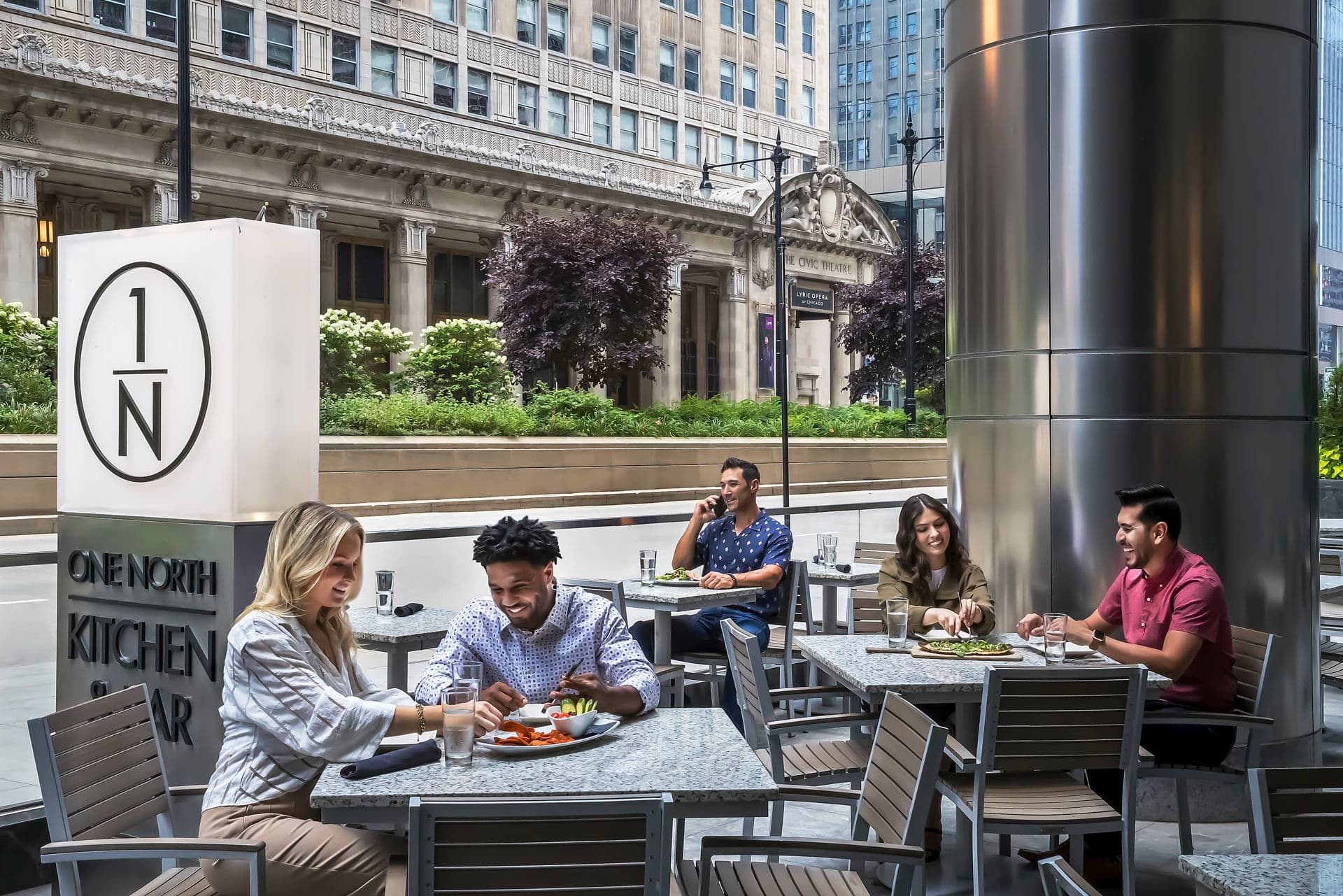 Make the most of warm days with lunch al fresco on One North Kitchen’s outdoor patio.