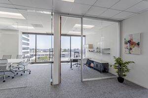 Interior view of Flex Workspace+ Suite 450 at 11150 Santa Monica Blvd in Westwood Gateway, in West Lost Angeles, California.