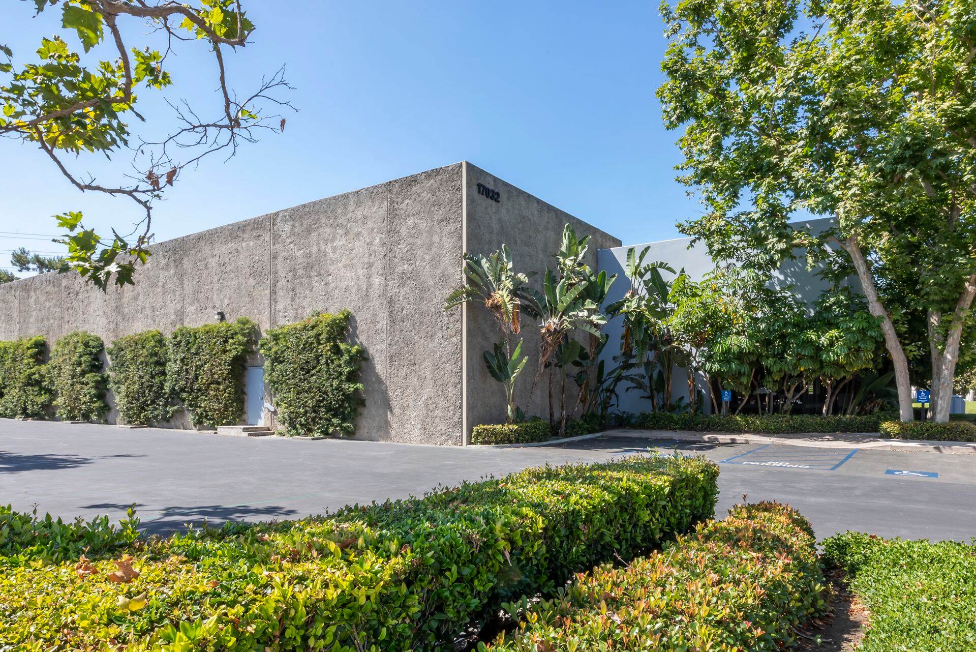 Exterior building photography of 17032 Murphy Avenue in Irvine, Ca
