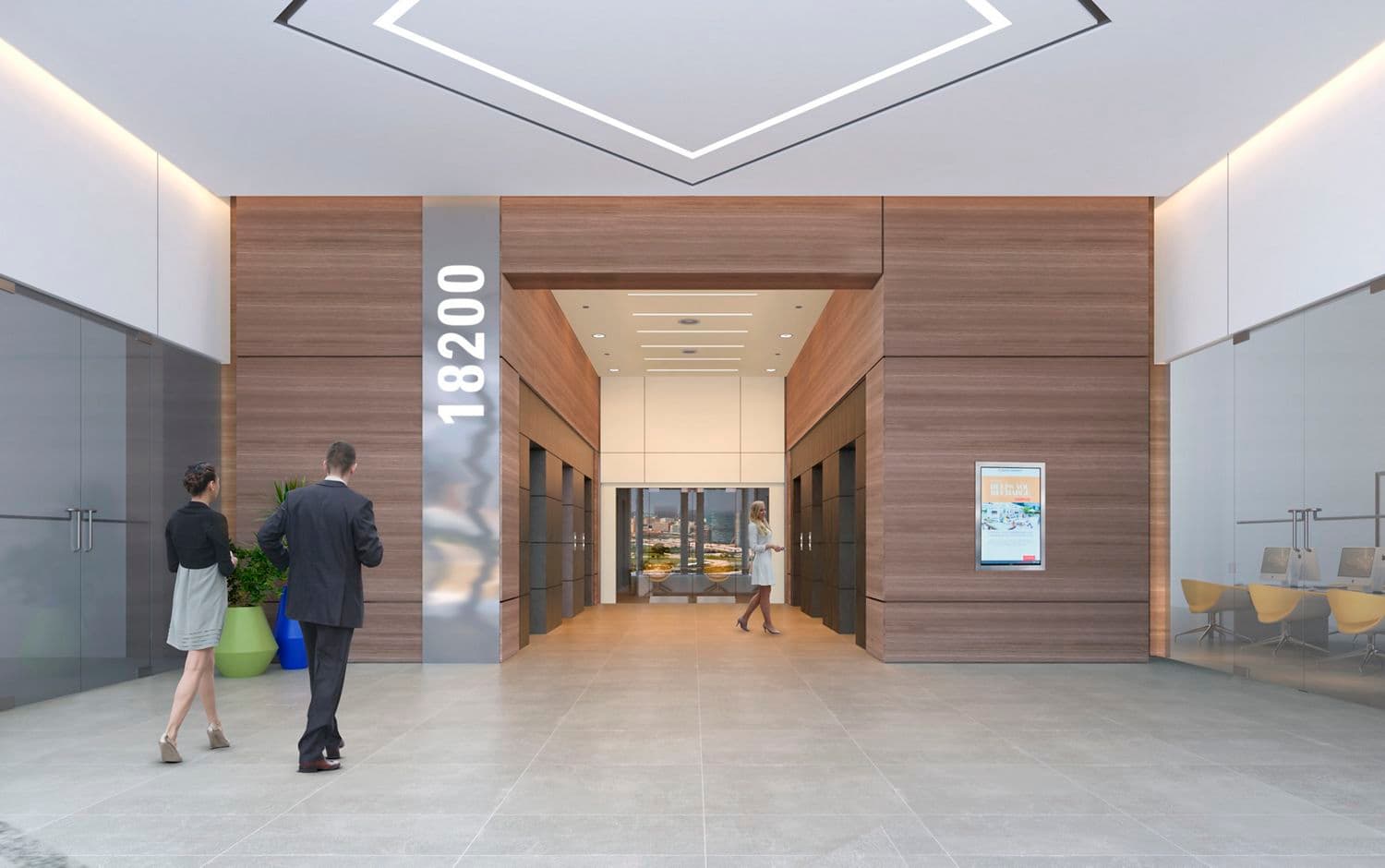 Rendering of  18200 Lobby at Irvine Towers 