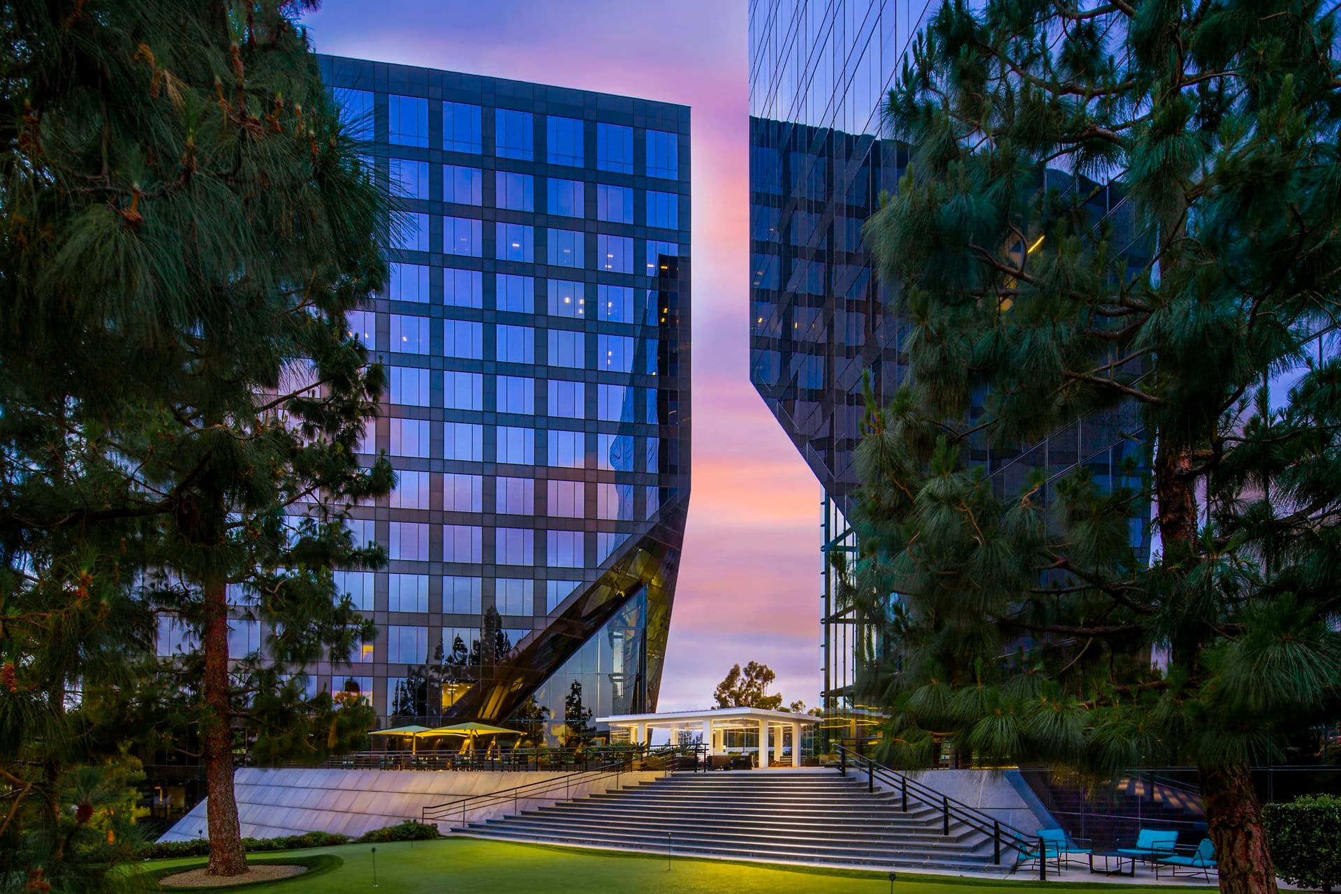 Exterior building photography at Newport Gateway, in Irvine, California.