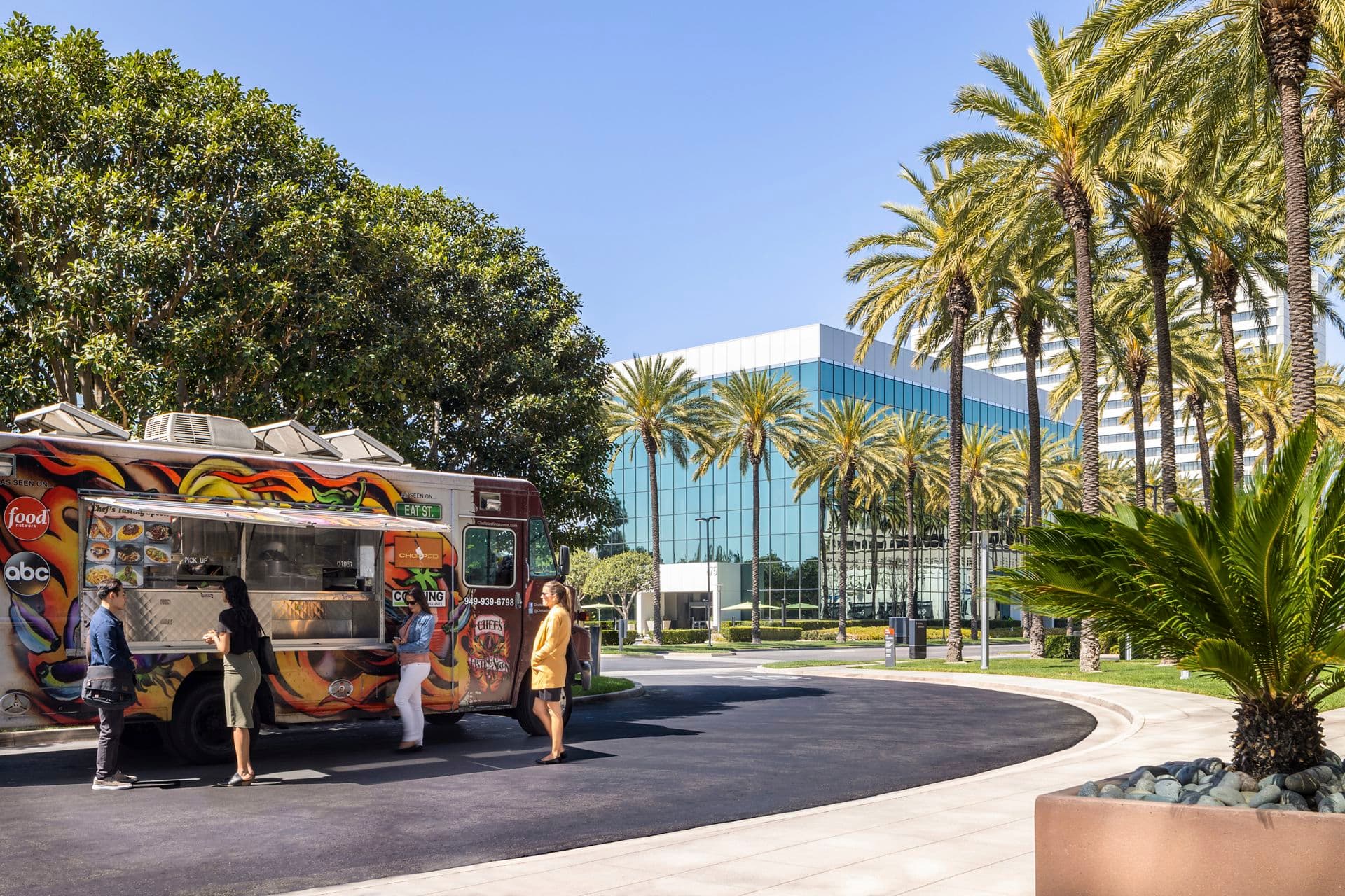 Food Trucks at Pacific Arts Plaza, Costa Mesa