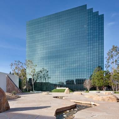 Exterior view of 3200 Park Center Drive at Pacific Arts Plaza in Costa Mesa, CA.