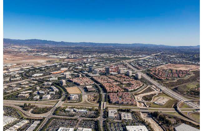 Aerial photography of the Spectrum Skyline in Irvine, Ca