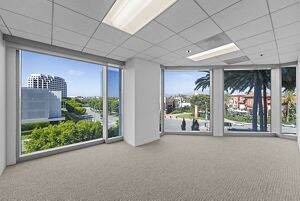 Interior photography of flex suite 300 at 100 Spectrum Center Drive in Irvine, CA