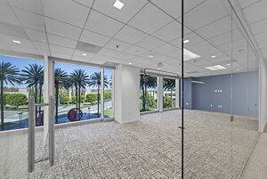 Interior photography of flex suite 300 at 100 Spectrum Center Drive in Irvine, CA