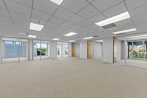 Interior photography of flex suite 300 at 100 Spectrum Center Drive in Irvine, CA
