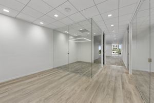 Interior photography of suite 450 at 100 Spectrum Center Drive in Irvine, CA.