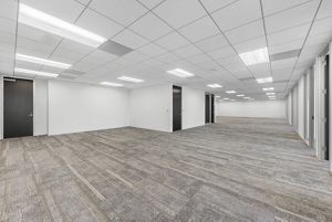 Interior photography of suite 450 at 100 Spectrum Center Drive in Irvine, CA.