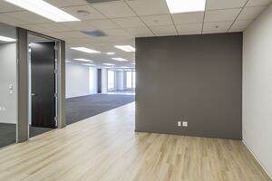 Interior view of Flex Workplace+ Suite 1170 in 300 Spectrum Center Drive in Irvine, CA.
