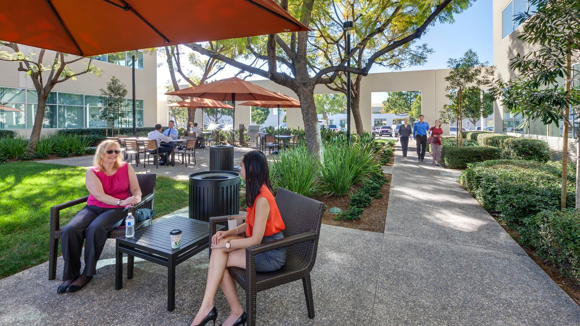 Outdoor Amenities - Corporate Business Center - 123-175 Technology Drive  Irvine, CA 92618