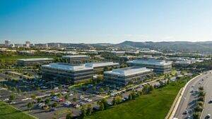 Aerial hero photography of the Discovery Park area in Irvine, CA.