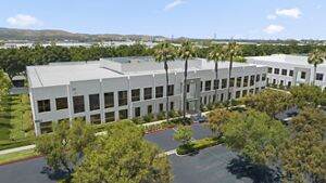 Exterior view of the 49 Discovery office building at Discovery Park in Irvine, CA.