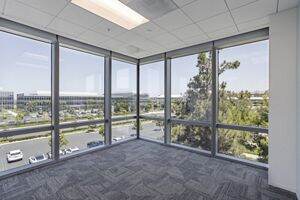 Interior view of Flex Workplace+ suite 380 at 525 Technology in Discovery Park in Irvine, CA.