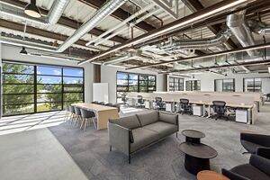 Interior Flex+ photography of suite 200 at 120 Progress at Innovation Office Park in Irvine, CA.