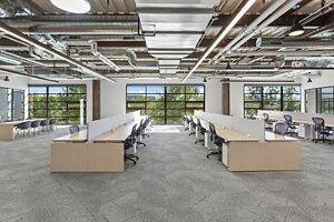 Interior Flex+ photography of suite 200 at 120 Progress at Innovation Office Park in Irvine, CA.