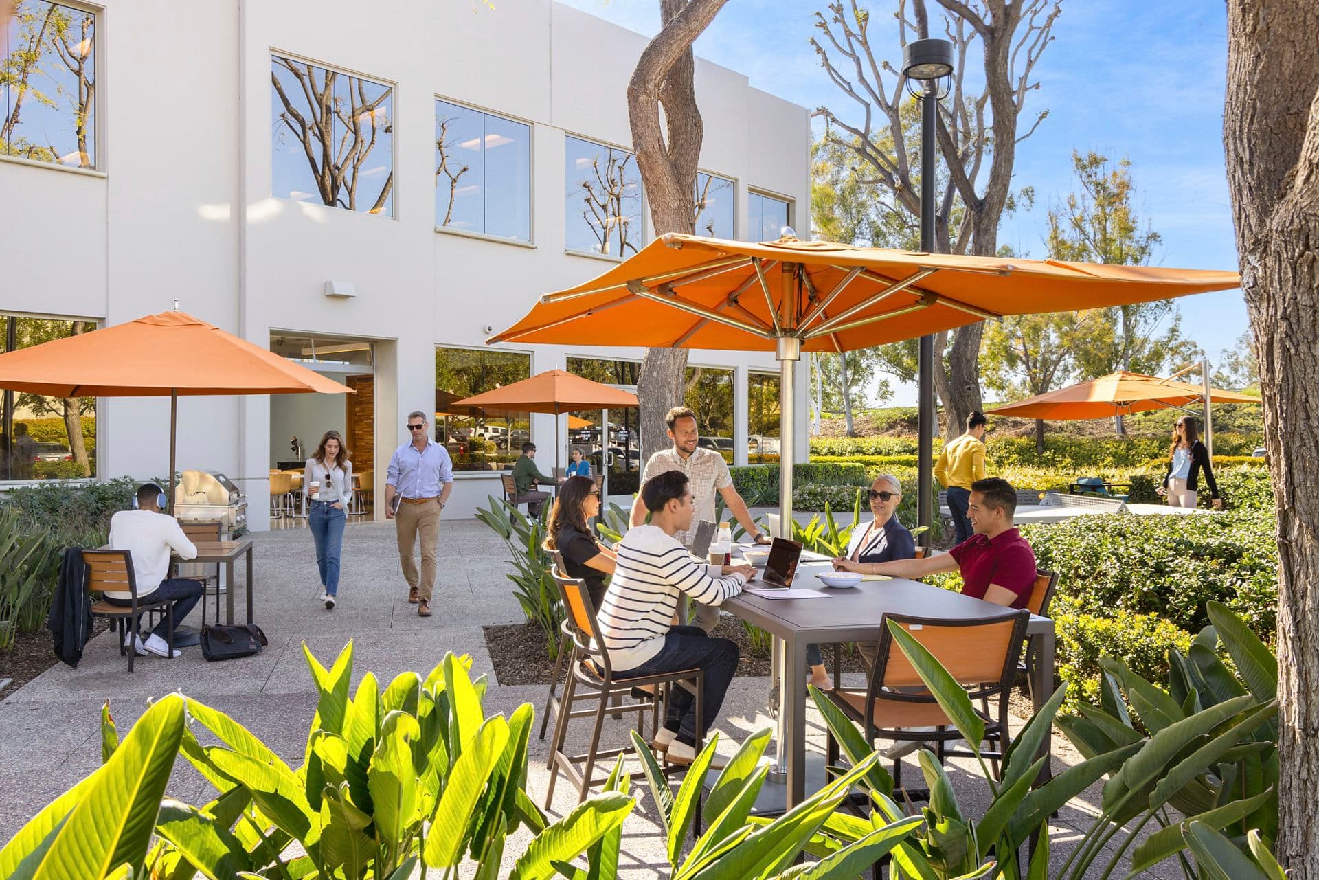 Lifestyle photography of the Commons at Irvine Business Center, Irvine CA