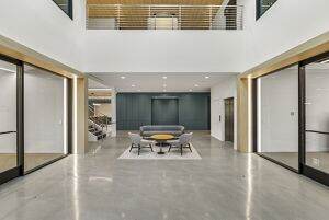 Interior photography of the Lobby of 7515 Irvine Center Drive in Irvine, CA.