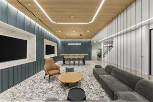 Interior photography of the Customer Lounge at 7515 Irvine Center Drive in Irvine, CA.