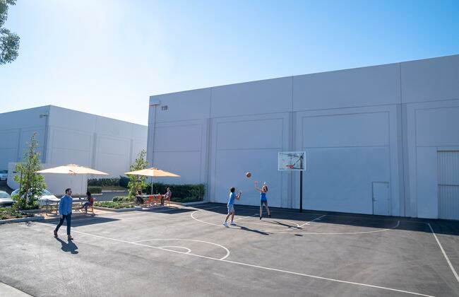 Lifestyle photography of the basketball court located at Laguna Canyon in Irvine, CA