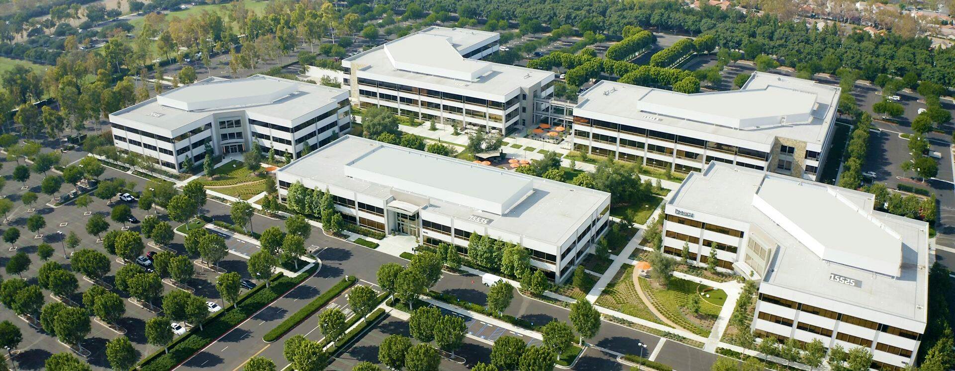 Aerial of Sand Canyon Business Center in Irvine, CA.