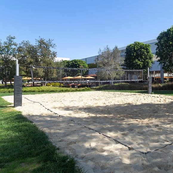Photography of the volleyball court near The Commons at Sand Canyon Business Center in Irvine, CA