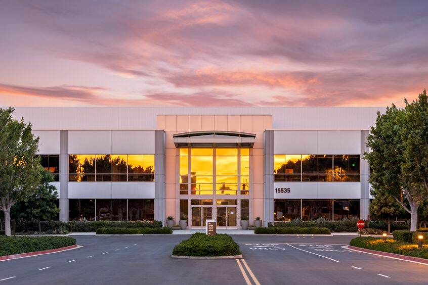 Exterior view of 15535 Sand Canyon Avenue at Sand Canyon Business Center in Irvine, CA.
