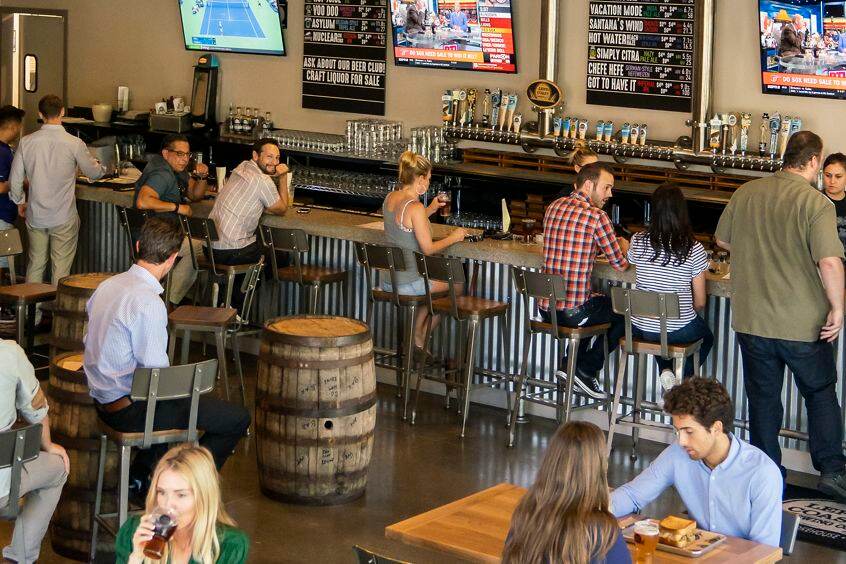 Lifestyle photography at Left Coast Brewing Co. in Irvine, CA