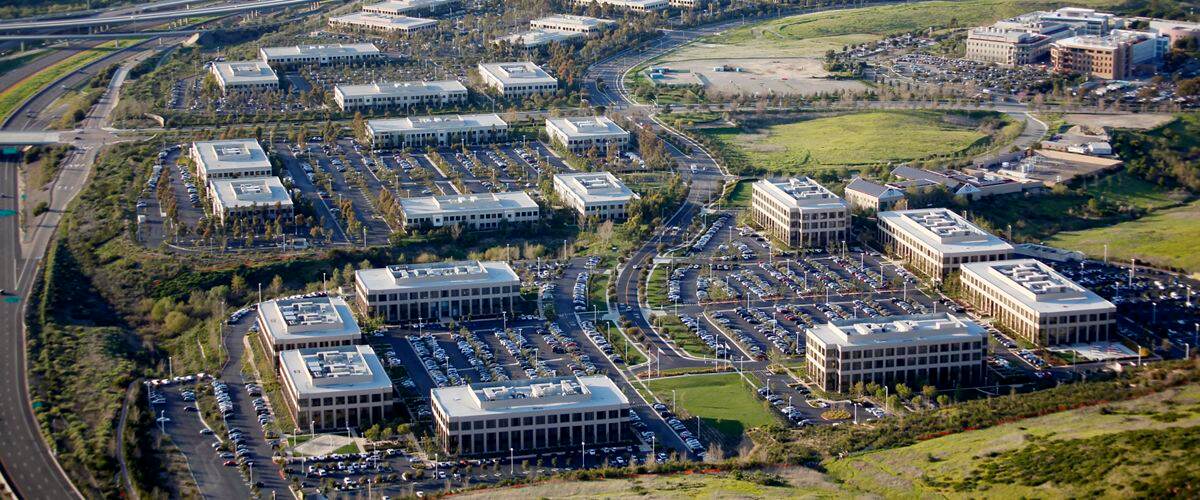 Aerial - UCI Research Park - 101 - 111 Academy / 5141 - 5301 California / 100 - 151 Innovation / 100 - 131 Theory  Irvine, CA 92617