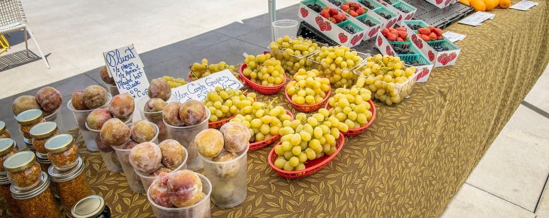 Lifestyle photography of the Farmers Market at UCI Research Park in Irvine, CA